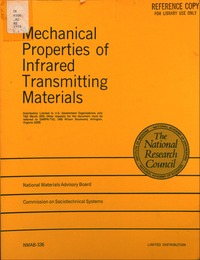 Cover Image: Mechanical Properties of Infrared Transmitting Materials