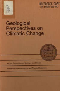 Cover Image: Geological Perspectives on Climatic Change