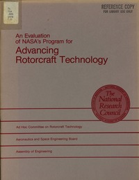 Cover Image: An Evaluation of NASA's Program for Advancing Rotorcraft Technology