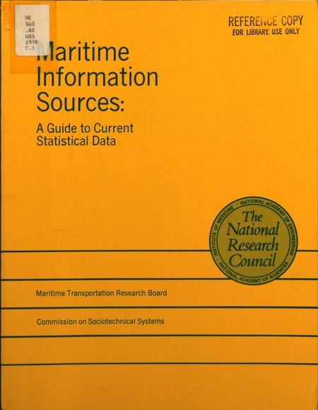 Maritime Information Sources: A Guide to Current Statistical Data