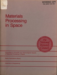 Materials Processing in Space