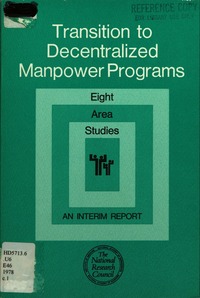 Cover Image:Employment and Training Programs