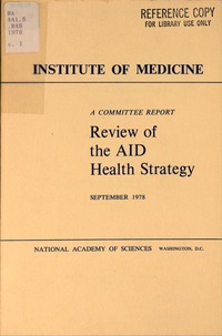 Cover Image: Review of the AID Health Strategy
