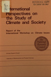 Cover Image: International Perspectives on the Study of Climate and Society