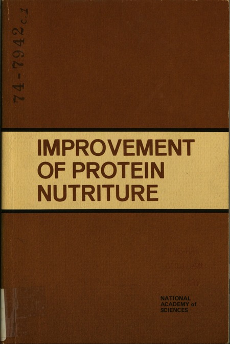 Cover: Improvement of Protein Nutriture