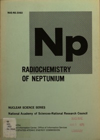 Cover Image:Radiochemistry of Neptunium