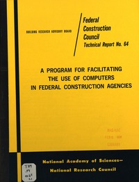 Cover Image: A Program for Facilitating the Use of Computers in Federal Construction Agencies
