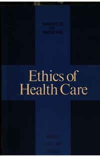 Cover Image: Ethics of Health Care
