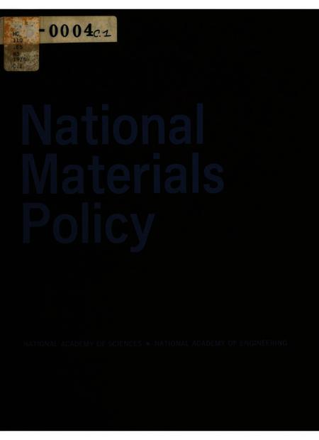 National Materials Policy