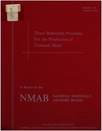 Cover Image: Direct Reduction Processes for the Production of Titanium Metal
