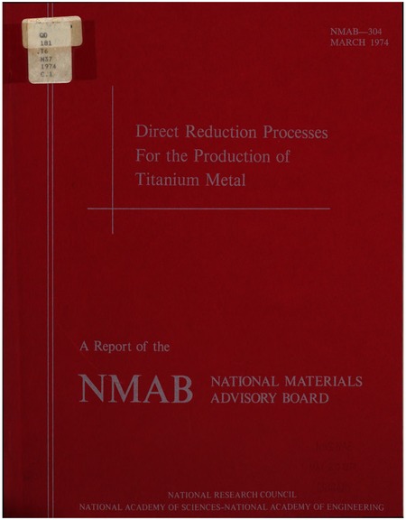 Direct Reduction Processes for the Production of Titanium Metal