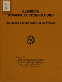 Cover Image: Assessing Biomedical Technologies