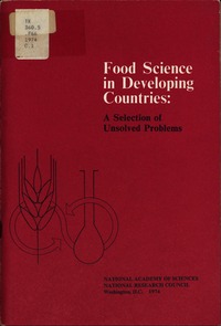 Food Science in Developing Countries: A Selection of Unsolved Problems