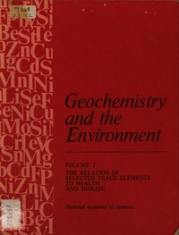 Cover Image:Geochemistry and the Environment