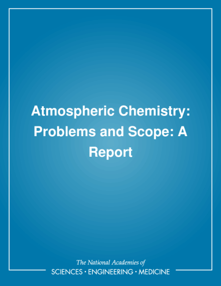 Cover: Atmospheric Chemistry: Problems and Scope: A Report