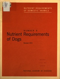 Cover Image: Nutrient Requirements of Dogs