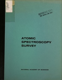 Cover Image: Atomic Spectroscopy Survey