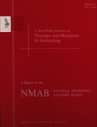 Cover Image: A Semi-Delphi Exercise on Fluorspar and Manganese in Steelmaking
