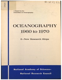 Oceanography, 1960-1970: Chapter 6: New Research Ships
