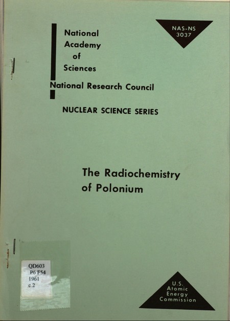 The Radiochemistry of Polonium
