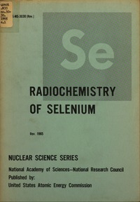Cover Image: Radiochemistry of Selenium