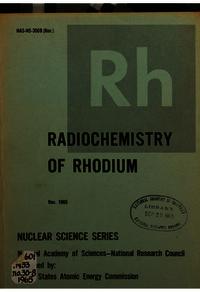 Radiochemistry of Rhodium