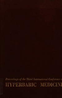Cover Image: Proceedings of the Third International Conference on Hyperbaric Medicine