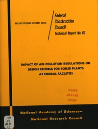 Cover Image: Impact of Air-Pollution Regulations on Design Criteria for Boiler Plants at Federal Facilities