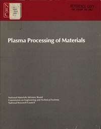 Cover Image: Plasma Processing of Materials