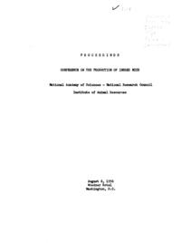 Proceedings: Conference on the Production of Inbred Mice