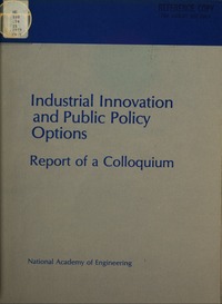 Cover Image: Industrial Innovation and Public Policy Options