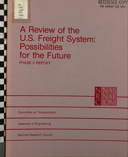 Cover: Review of the U.S. Freight System: Possibilities for the Future: Phase II Report