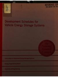 Cover Image: Development Schedules for Vehicle Energy Storage Systems