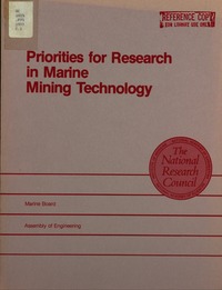 Cover Image: Priorities for Research in Marine Mining Technology