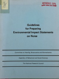 Cover Image: Guidelines for Preparing Environmental Impact Statements on Noise