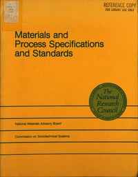 Cover Image: Materials and Process Specifications and Standards