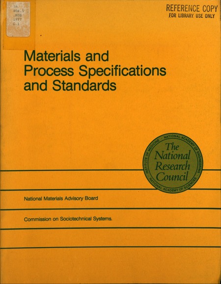 Materials and Process Specifications and Standards