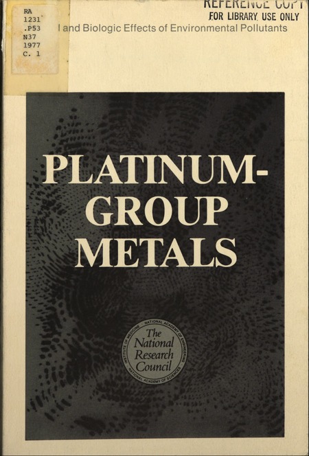 Cover: Platinum-Group Metals