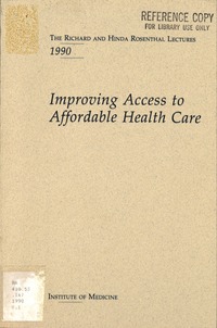 Cover Image:Improving Access to Affordable Health Care
