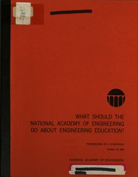 Cover Image: What Should the National Academy of Engineering Do About Engineering Education?