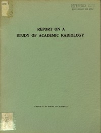 Cover Image:Report on a Study of Academic Radiology