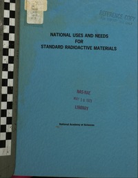 Cover Image: National Uses and Needs for Standard Radioactive Materials