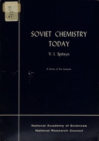 Cover Image: Soviet Chemistry Today