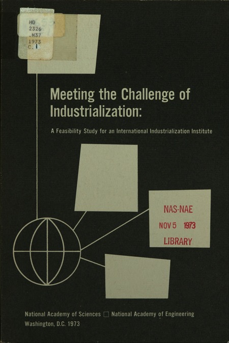 Meeting the Challenge of Industrialization: A Feasibility Study for an International Industrialization Institute