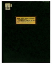 Cover Image: Bibliography on Properties and Degradation of Polyethylene Terephthalate and Methyl Methacralate [Sic] Polymers