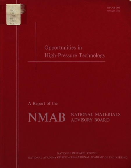 Opportunities in High-Pressure Technology