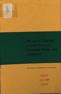 Cover Image: The Use of Chemicals in Food Production, Processing, Storage, and Distribution