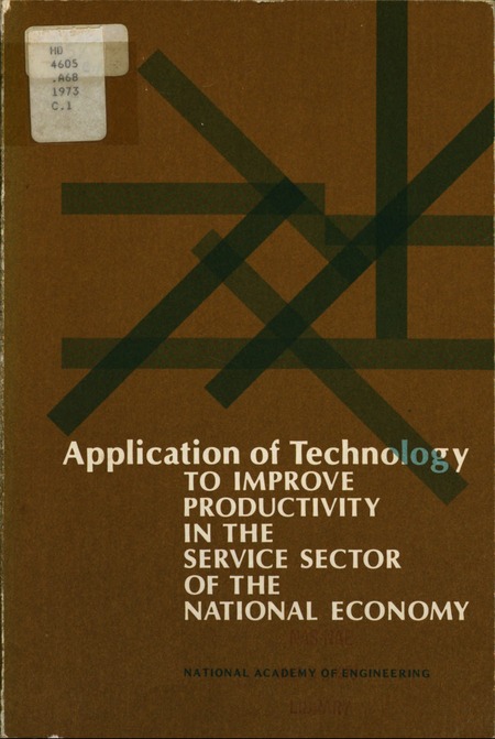 Application of Technology to Improve Productivity in the Service Sector of the National Economy