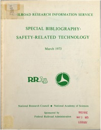 Special Bibliography: Safety-Related Technology