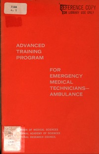 Cover Image: Advanced Training Program for Emergency Medical Technicians